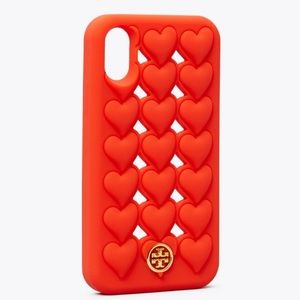 Tory Burch Hearts Silicone Phone Case X/XS